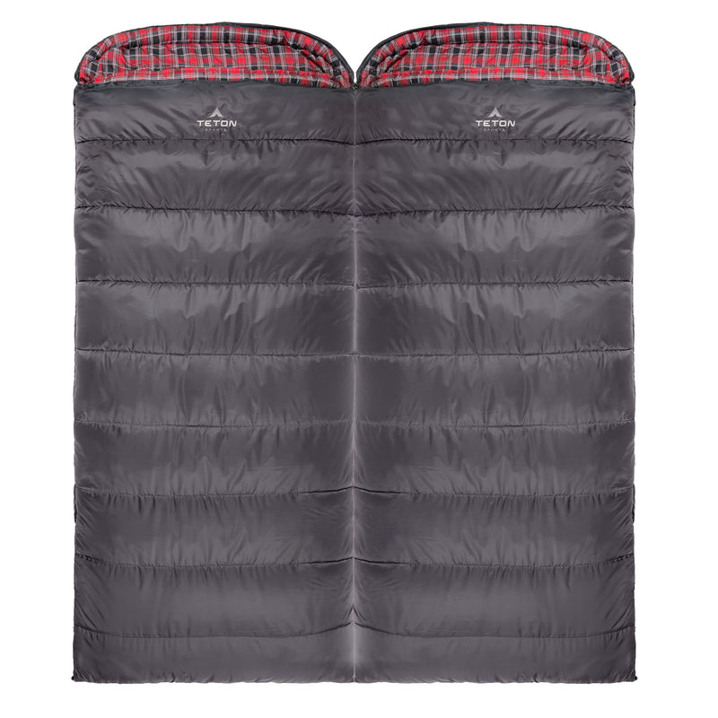 TETON Sports Celsius XXL 0 Degree Sleeping Bag for Camping, Gray (Open Box)