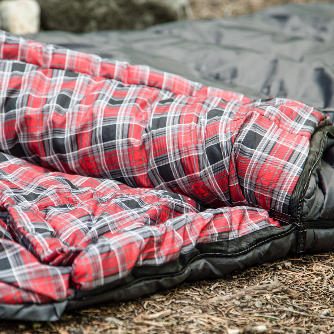 TETON Sports Celsius XXL 0 Degree Zipper Sleeping Bag for Camping, Gray (Used) - VMInnovations