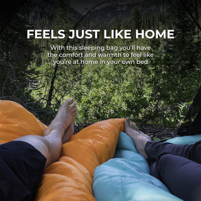 TETON Sports XL -25 Degree Right Zipper Sleeping Bag for Camping, Blue(Open Box)
