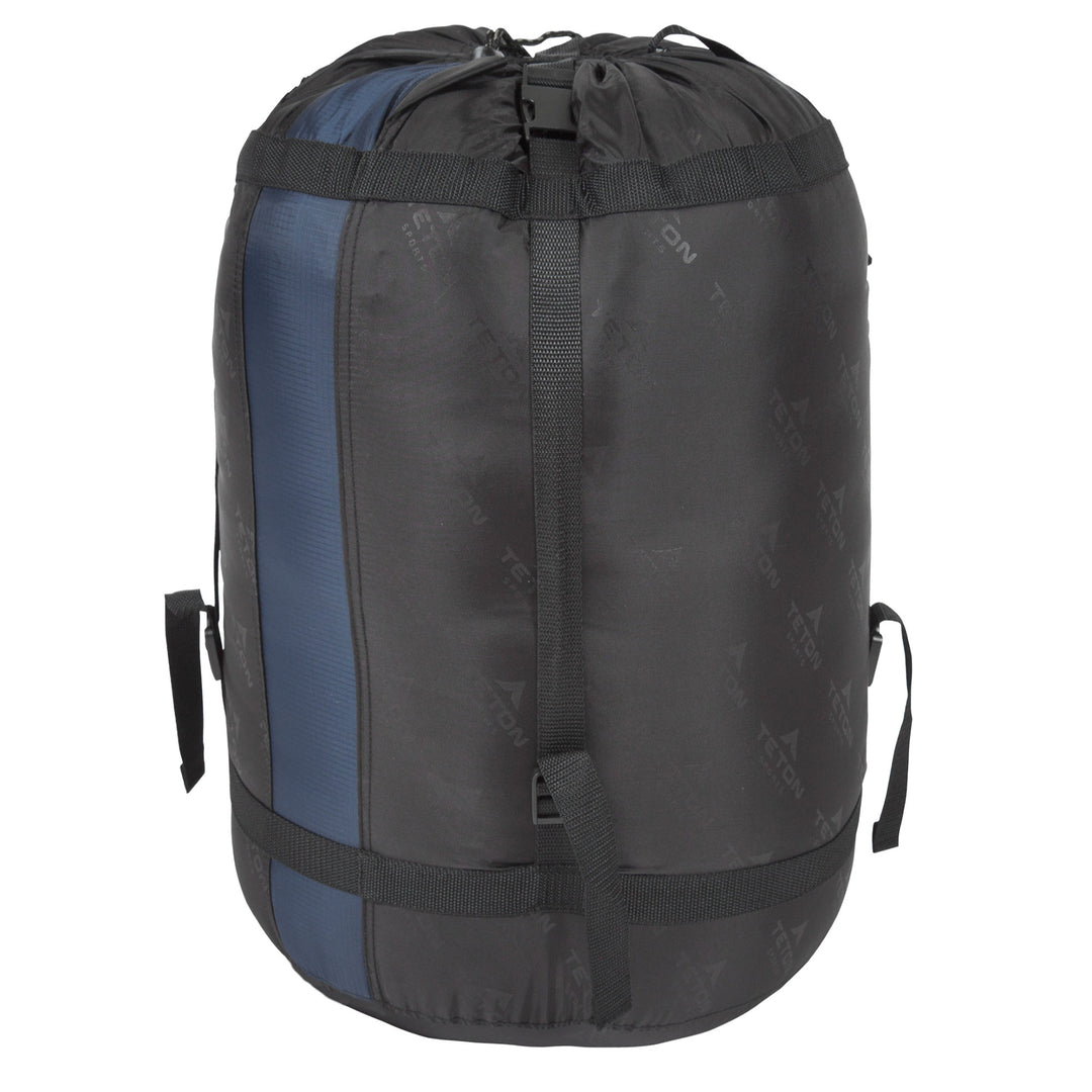 TETON Sports XL -25 Degree Right Zipper Sleeping Bag for Camping, Blue(Open Box)