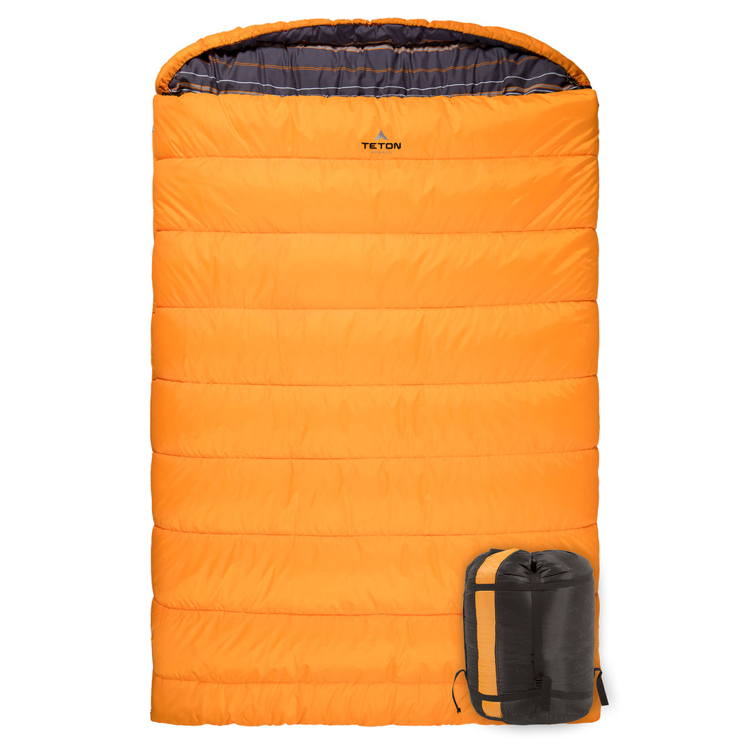 TETON Sports 0 Degree Warm Sleeping Bags for Camping & Base Camp, Orange (Used)