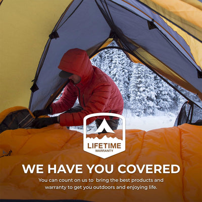 TETON Sports Mammoth 0 Degree Warm Sleeping Bags for Camping & Base Camp, Orange