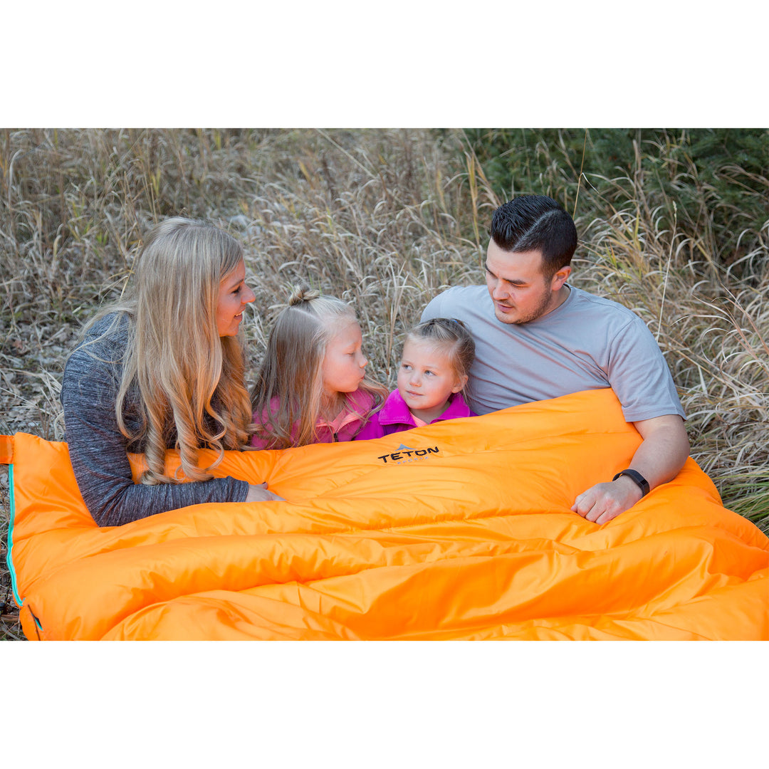 TETON Sports 0 Degree Warm Sleeping Bags for Camping & Base Camp, Orange (Used)