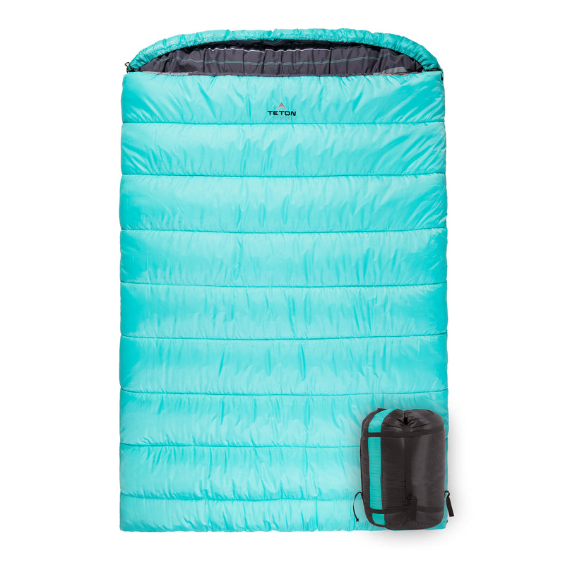 TETON Sports 0 Degree Warm Sleeping Bags for Camping & Base Camp, Teal(Open Box)