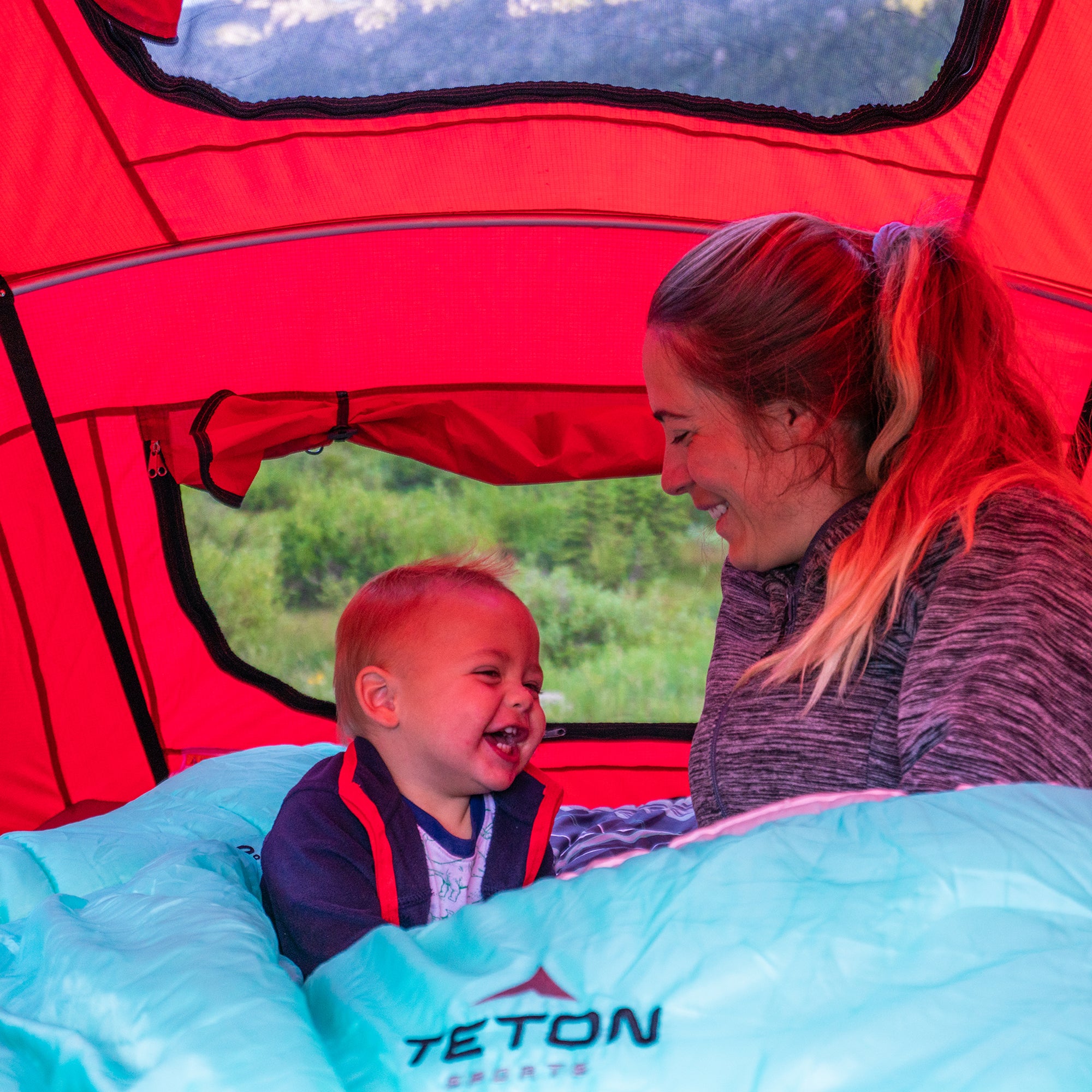 TETON Sports Mammoth 0 Degree Warm Sleeping Bags for Camping & Base Camp, Teal - VMInnovations