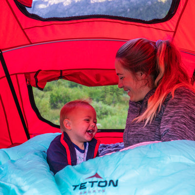 TETON Sports Mammoth 0 Degree Warm Sleeping Bags for Camping & Base Camp, Teal - VMInnovations