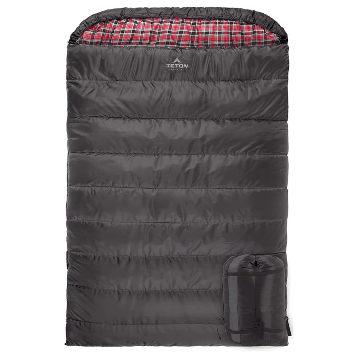 TETON Sports Mammoth 20 Degree Warm Sleeping Bags for Camping  Gray (Open Box)