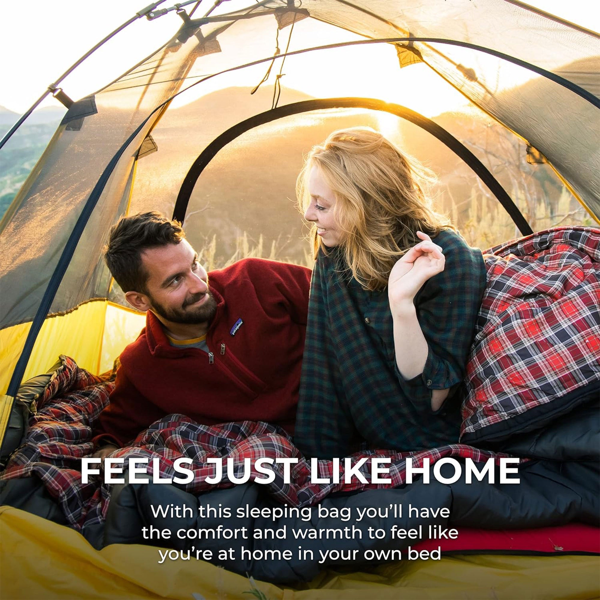 TETON Sports Mammoth 20 Degree Warm Sleeping Bags for Camping  Gray (Open Box) - VMInnovations
