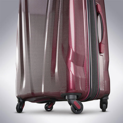 Samsonite Spinner 3pc Carry-On, Medium & Large Luggage Set, Aubergine (Open Box)