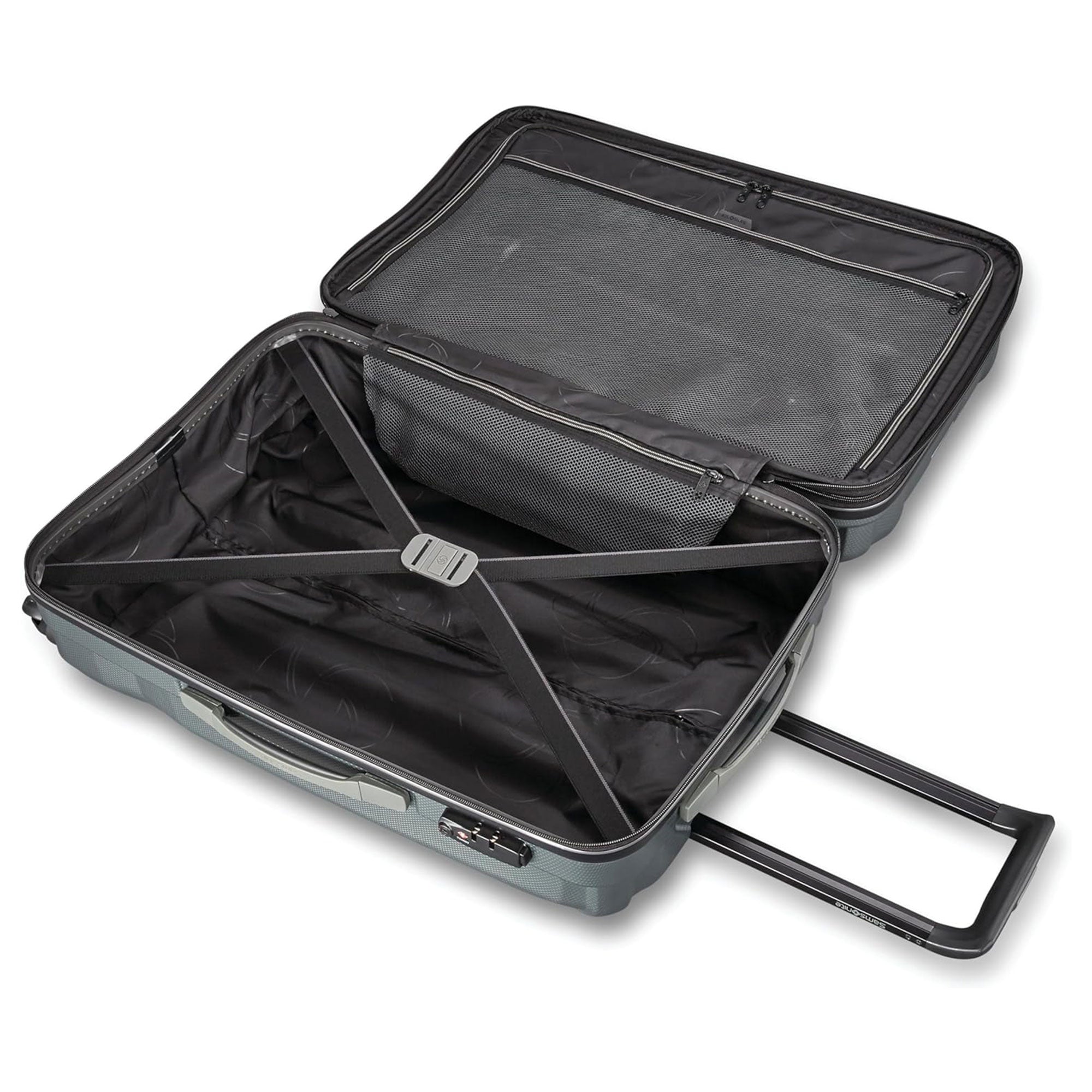 Samsonite SWERV DLX Spinner 3 Piece Carry-On, Medium & Large Luggage Set, Silver
