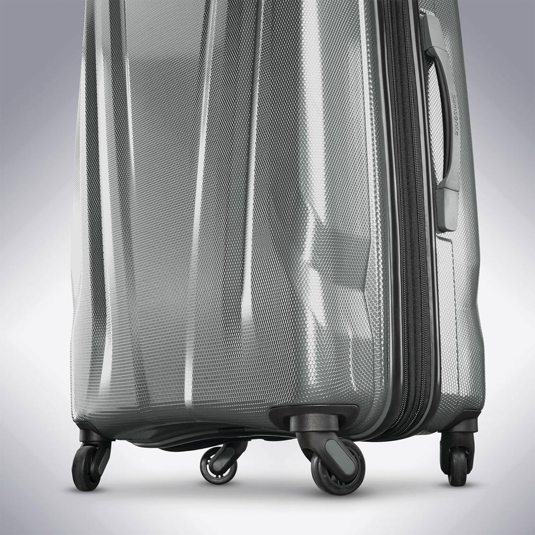 Samsonite DLX Spinner 3pc Carry-On, Medium & Large Luggage Set, Silver(Open Box)