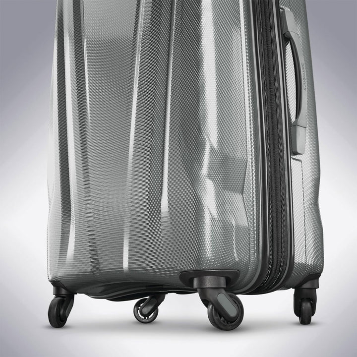 Samsonite DLX Spinner 3pc Carry-On, Medium & Large Luggage Set, Silver(Open Box)