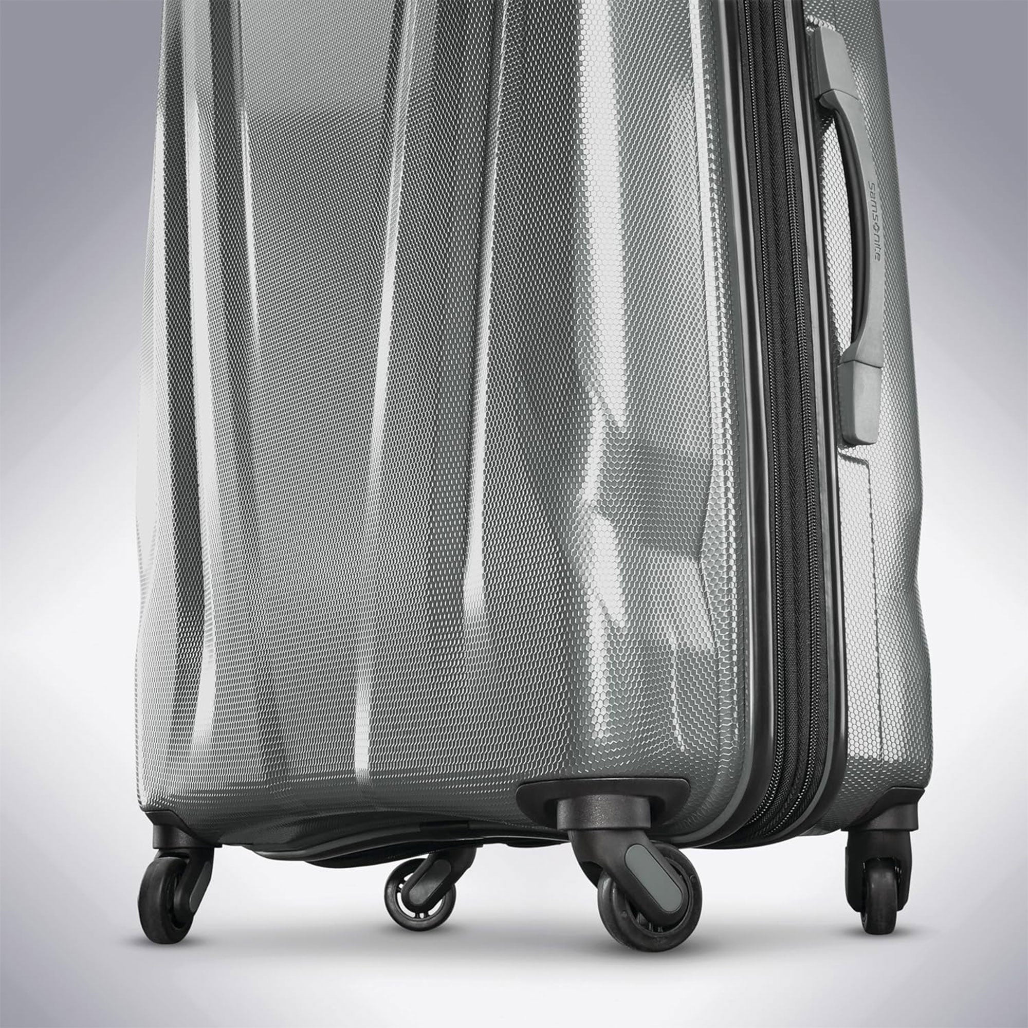 Samsonite SWERV DLX Spinner 3 Piece Carry-On, Medium & Large Luggage Set, Silver