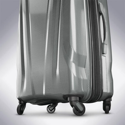 Samsonite SWERV DLX Spinner 3 Piece Carry-On, Medium & Large Luggage Set, Silver