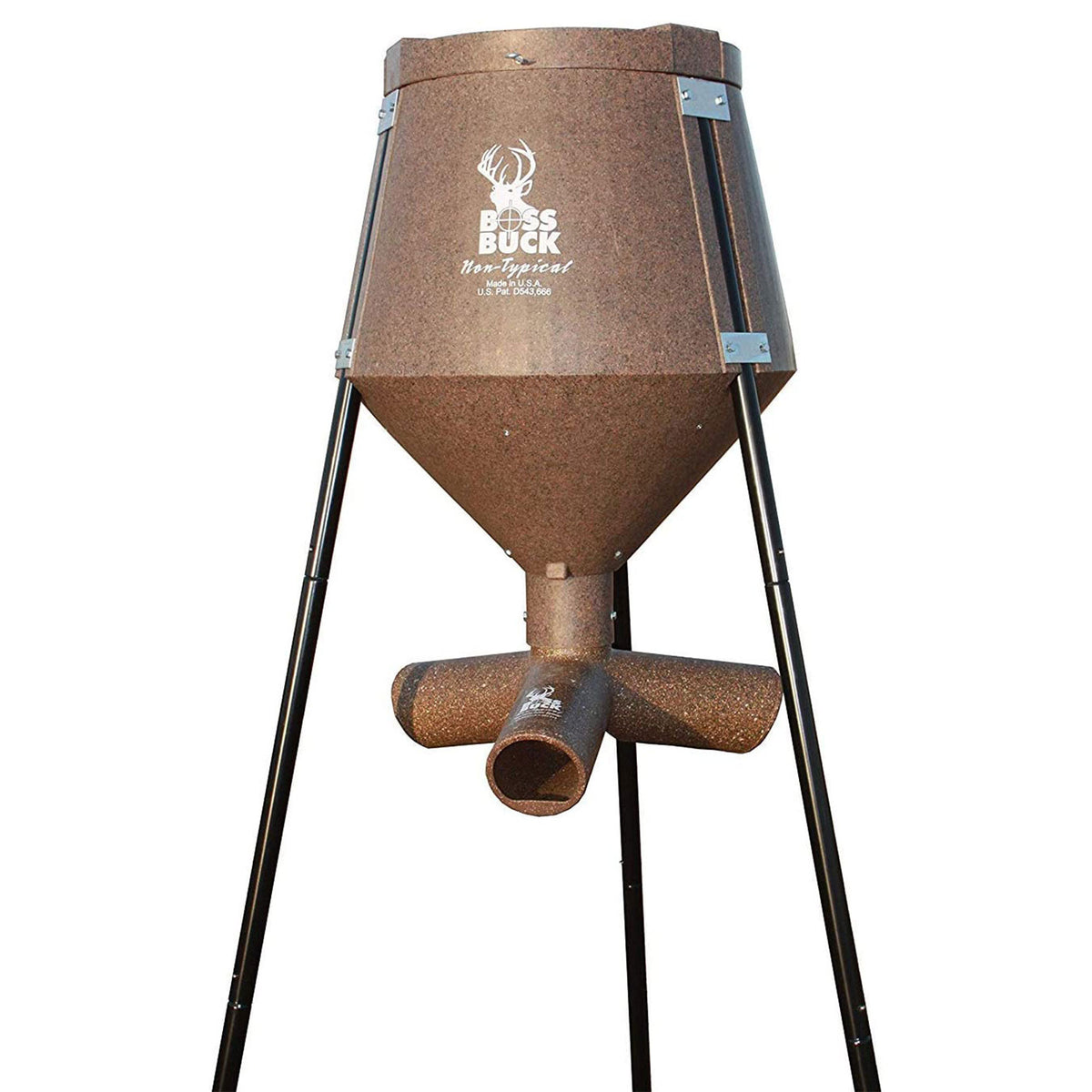 Boss Buck Gravity Fed Tripod Game Deer Corn and Protein Pellet Feeder (3 Pack)