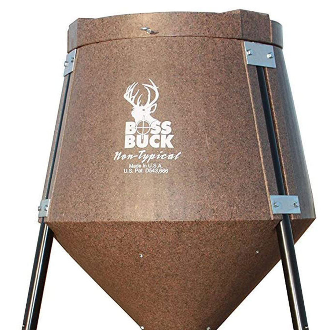 Boss Buck 200 Pound Tripod Game Deer Corn and Protein Pellet Feeder (Open Box)
