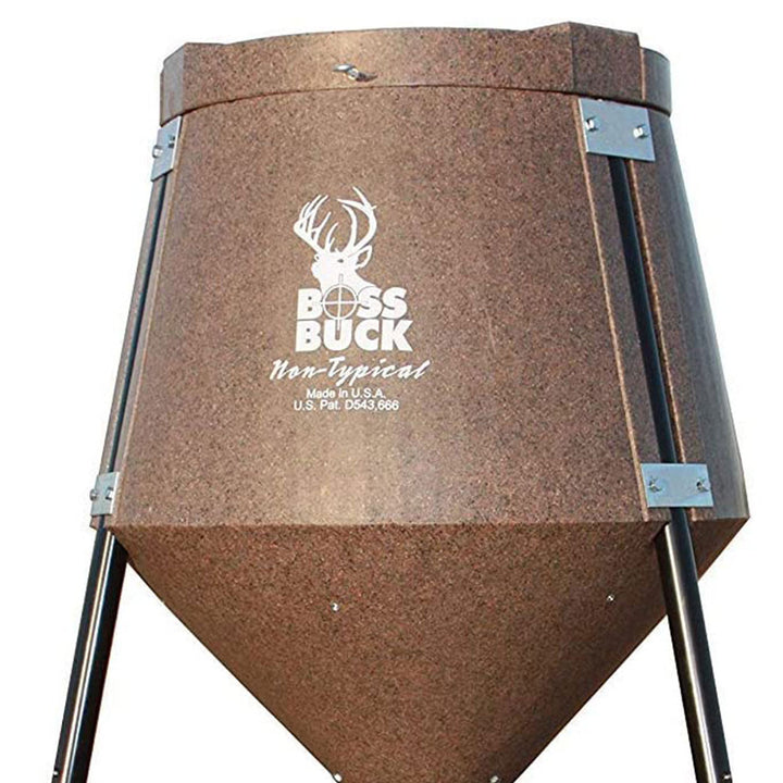 Boss Buck 200 Pound Tripod Game Deer Corn and Protein Pellet Feeder (Open Box)