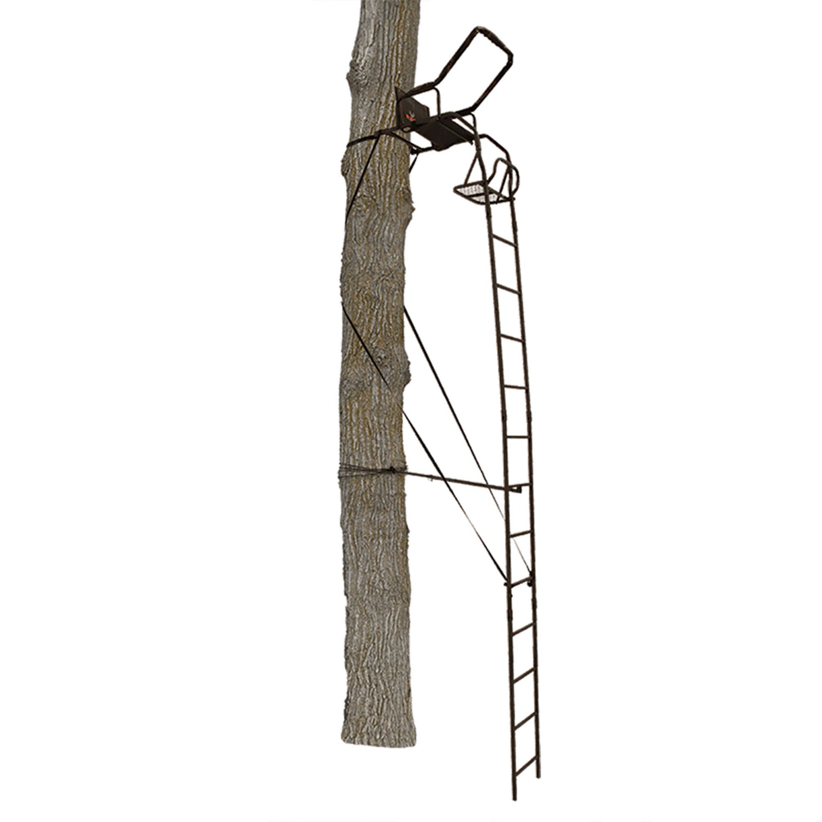 Big Game Warrior DXT 17' Portable Hunting Outside Tree Stand Ladder (2 Pack) - VMInnovations