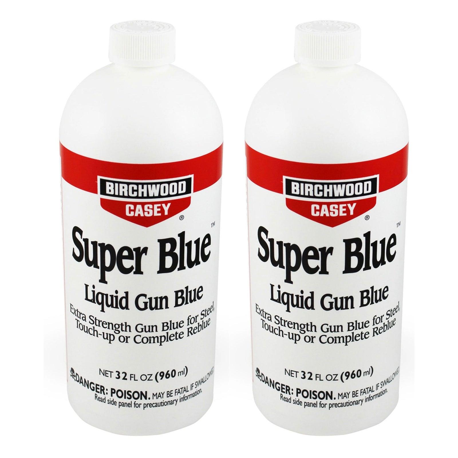 Birchwood Casey Super Blue Double Strength Liquid Gun Blue, 32 Fl Oz (2 Pack) - VMInnovations