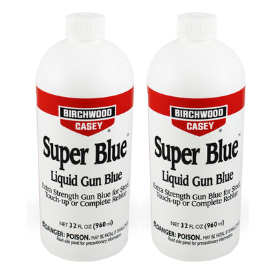 Birchwood Casey Super Blue Double Strength Liquid Gun Blue, 32 Fl Oz (2 Pack)