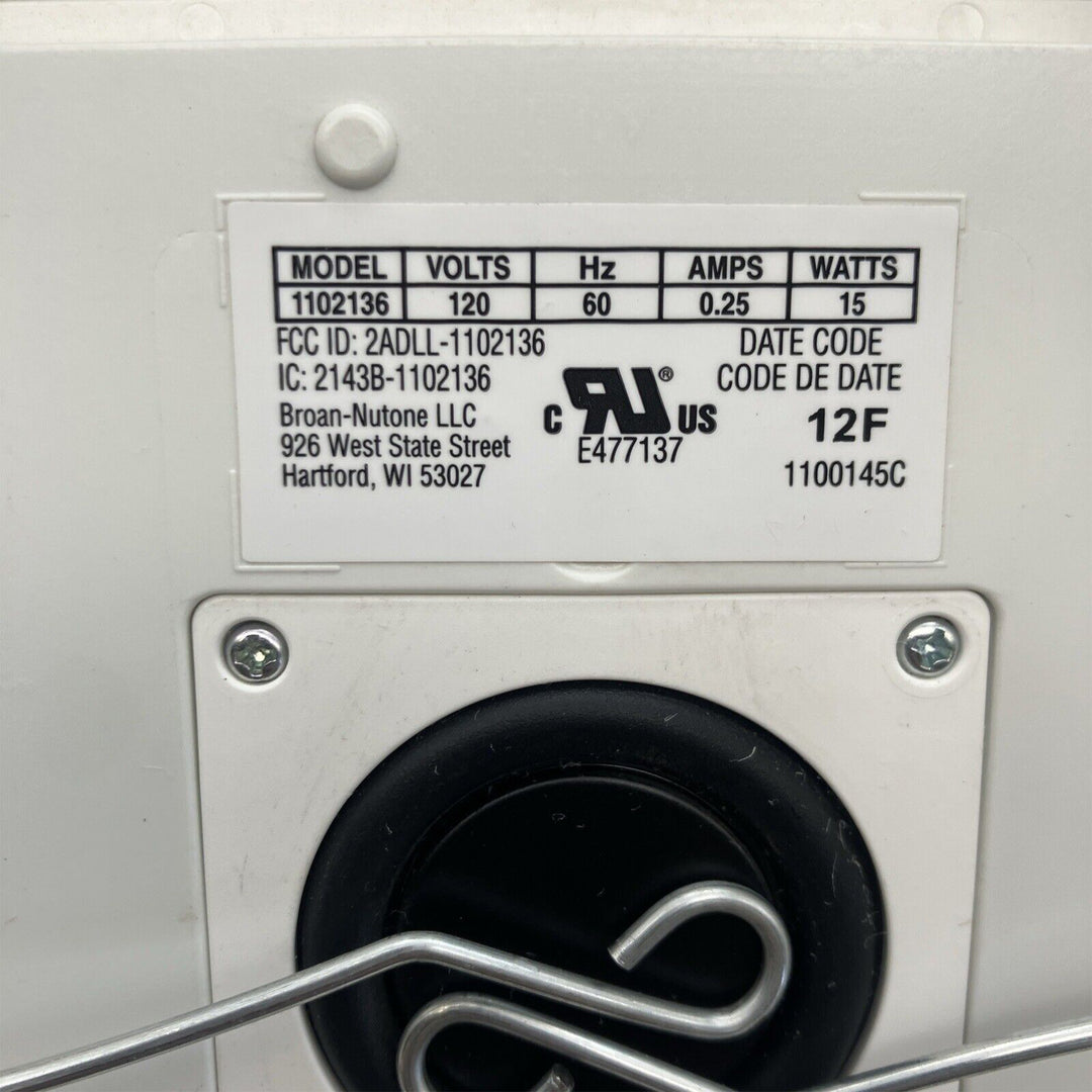 Broan-NuTone Bluetooth Speaker Quick Install Exhaust Fan Grille Cover (Open Box) - VMInnovations