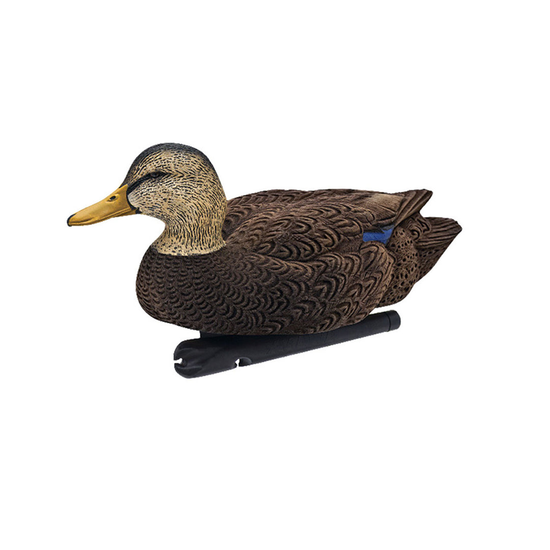 Avian X Topflight Black Ducks Decoys with Flocked Bodies, Realistic Paint Scheme