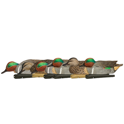 Avian X Topflight Green-Winged Teal Duck, Floating Decoys, Set of 6, Multicolor - VMInnovations