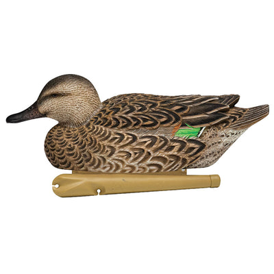 Avian X Topflight Green-Winged Teal Duck, Floating Decoys, Set of 6, Multicolor - VMInnovations