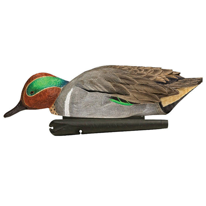 Avian X Topflight Green-Winged Teal Duck, Floating Decoys, Set of 6, Multicolor