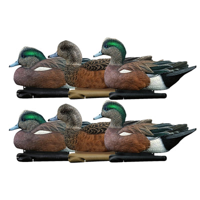 Avian X Topflight Wigeons, Rugged Realistic Floating Decoys, 6 Pack (Open Box) - VMInnovations