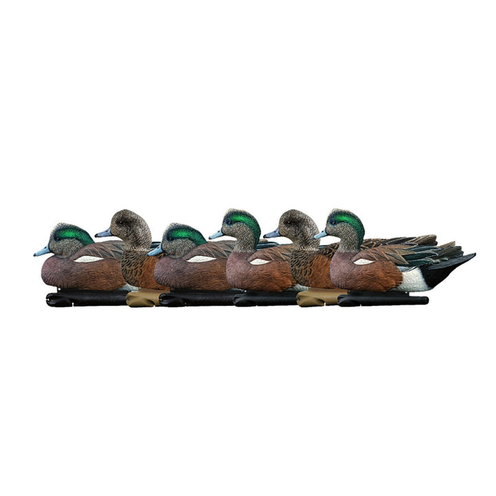 Avian X Topflight Wigeons, Rugged Realistic Floating Decoys, 6 Pack (Open Box)