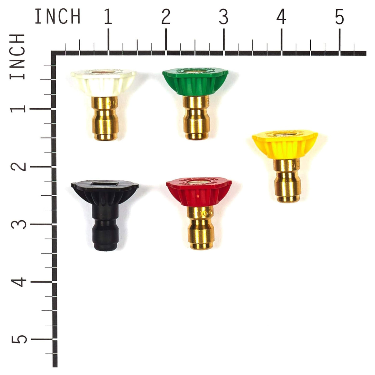 Briggs & Stratton Quick-Connect Nozzle Spray Tips Kit with 5 Tips, Multicolor