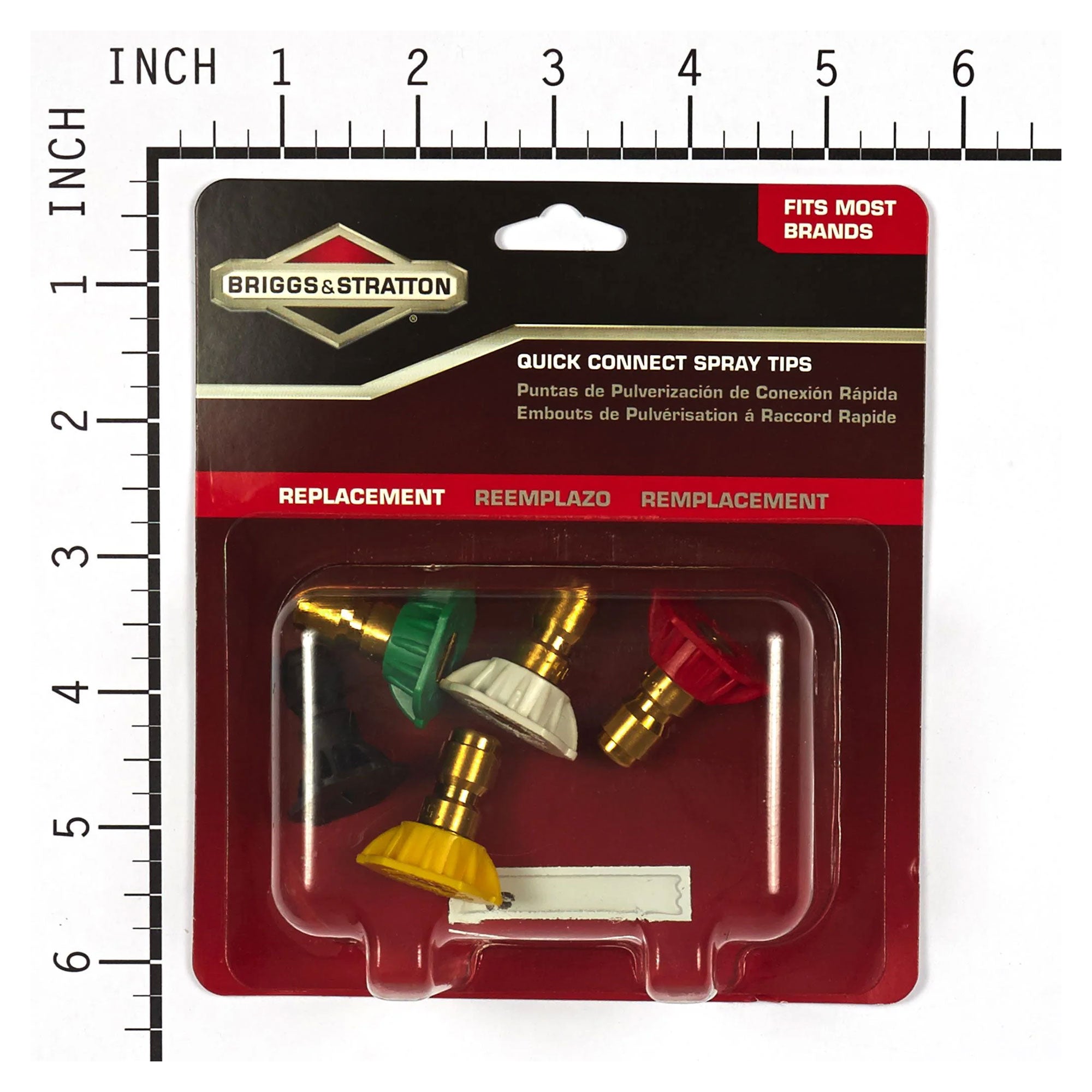 Briggs & Stratton Quick-Connect Nozzle Spray Tips Kit with 5 Tips, Multicolor