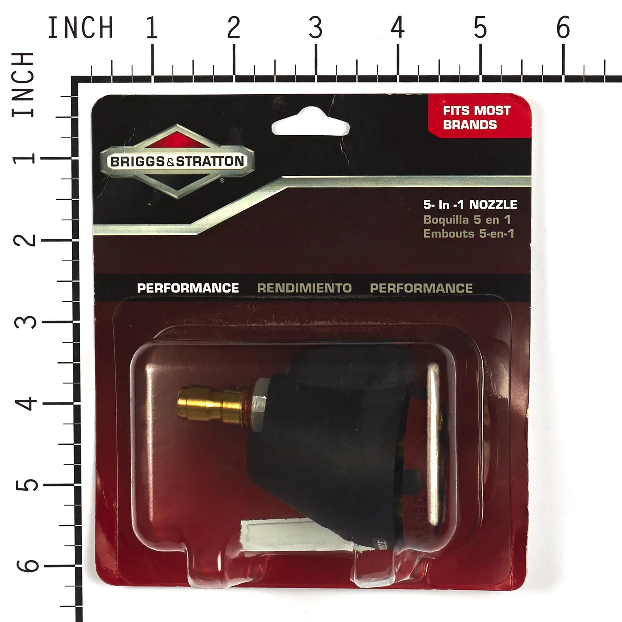 Briggs & Stratton Quick Connect 5 in 1 Spray Nozzle for Pressure Washers, Black