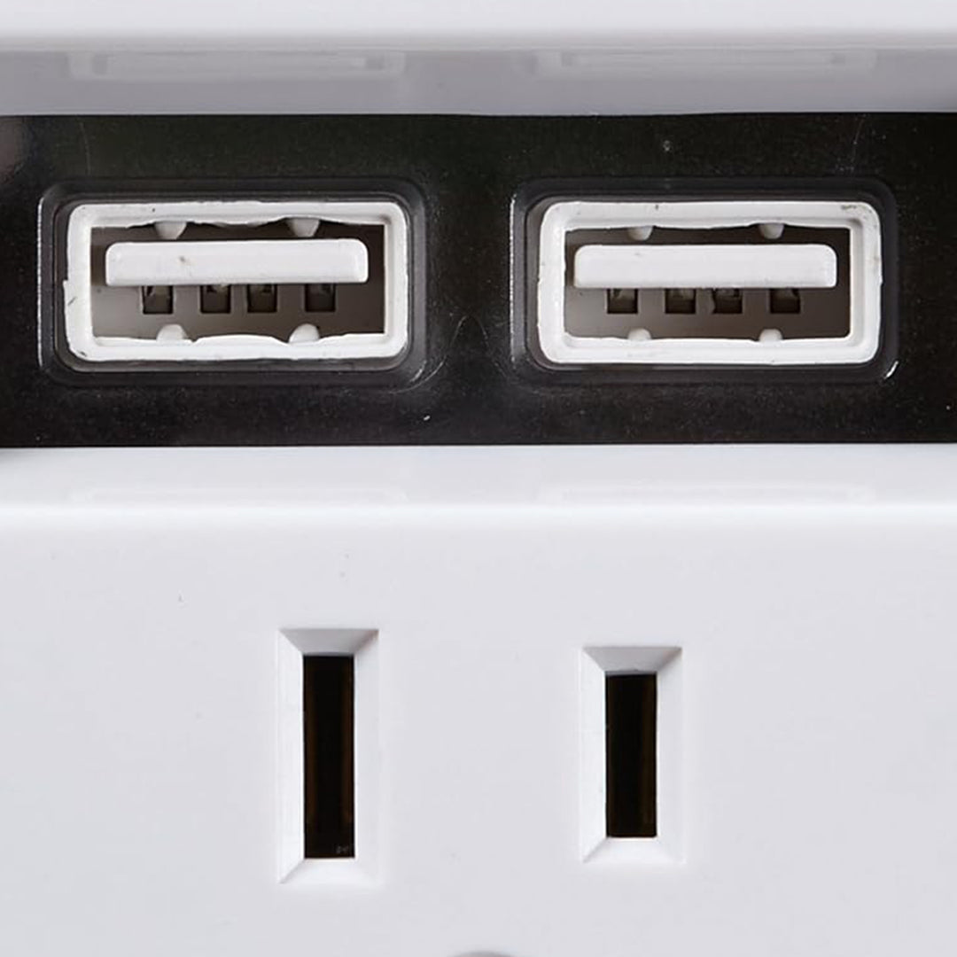 Wion 15 Amp Grounded WiFi Receptacle, 2 USB Ports, On/Off Settings (Open Box)