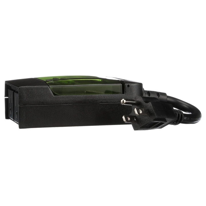 Woods 0.5 Horsepower Heavy Duty 7 Day Digital 2 Outlet Timer, Black (Open Box) - VMInnovations