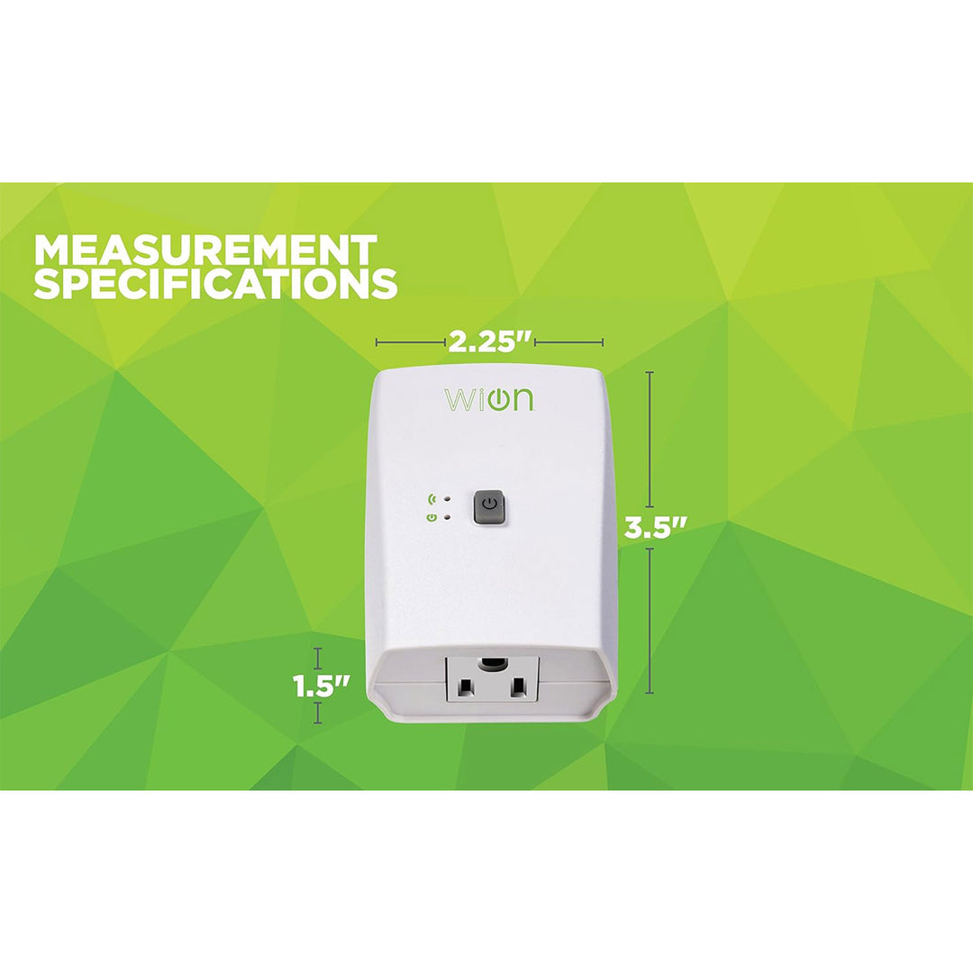 Wion 125V 60 Hertz WiFi Receptacle w/Wireless Switch & Timer (Open Box) - VMInnovations