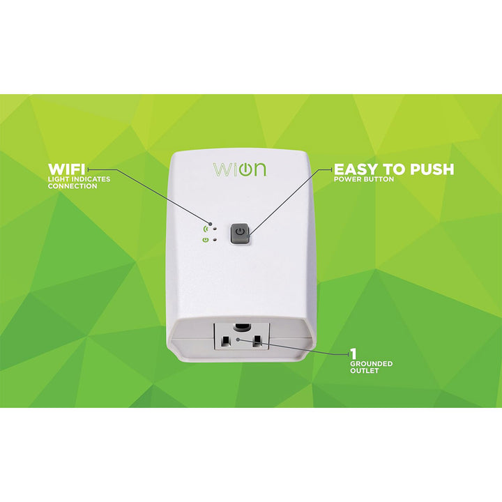 Wion 125V 60 Hertz WiFi Receptacle w/Wireless Switch & Timer (Open Box) - VMInnovations