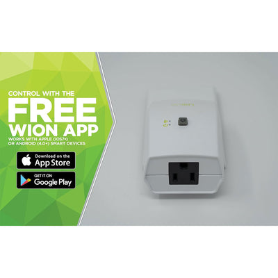 Wion 125V 60 Hertz WiFi Receptacle w/Wireless Switch & Timer (Open Box) - VMInnovations