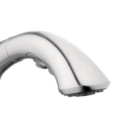 HomePointe Single Loop Handle Kitchen Faucet With Pull-Out Spray, Brushed Nickel - VMInnovations