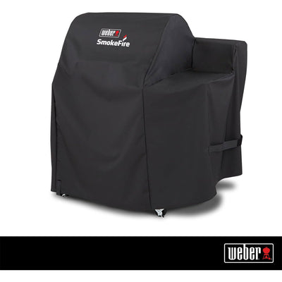 Weber SmokeFire EX4 Wood Pellet BBQ Grill Black Heavy Duty Polyester Cover(Used) - VMInnovations