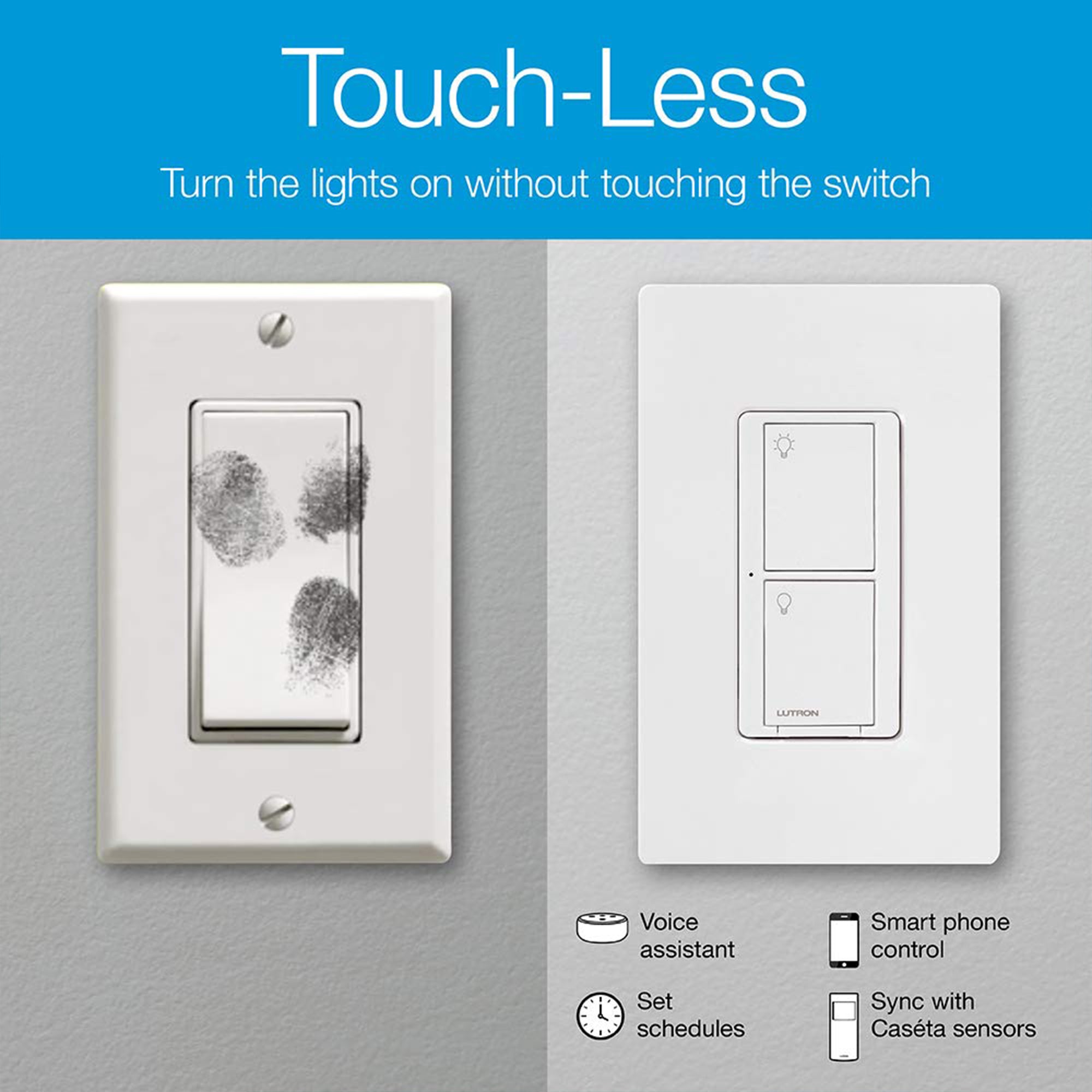 Lutron Caseta Wireless Dimmer Kit with Smart Bridge, Switch, Remote & Bracket