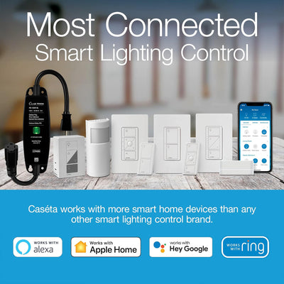 Lutron Caseta Wireless Dimmer Kit with Smart Bridge, Switch, Remote & Bracket