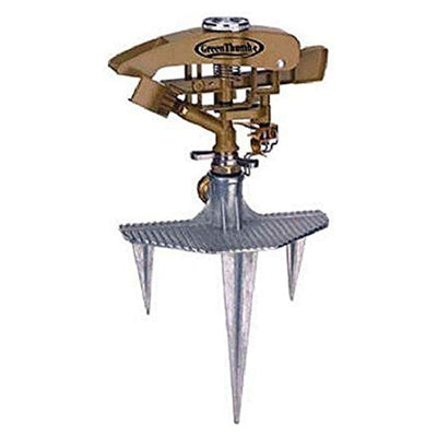 Green Thumb 8,500 Sq Ft 106 Ft Diameter Coverage Solid Metal Sprinkler (Used) - VMInnovations