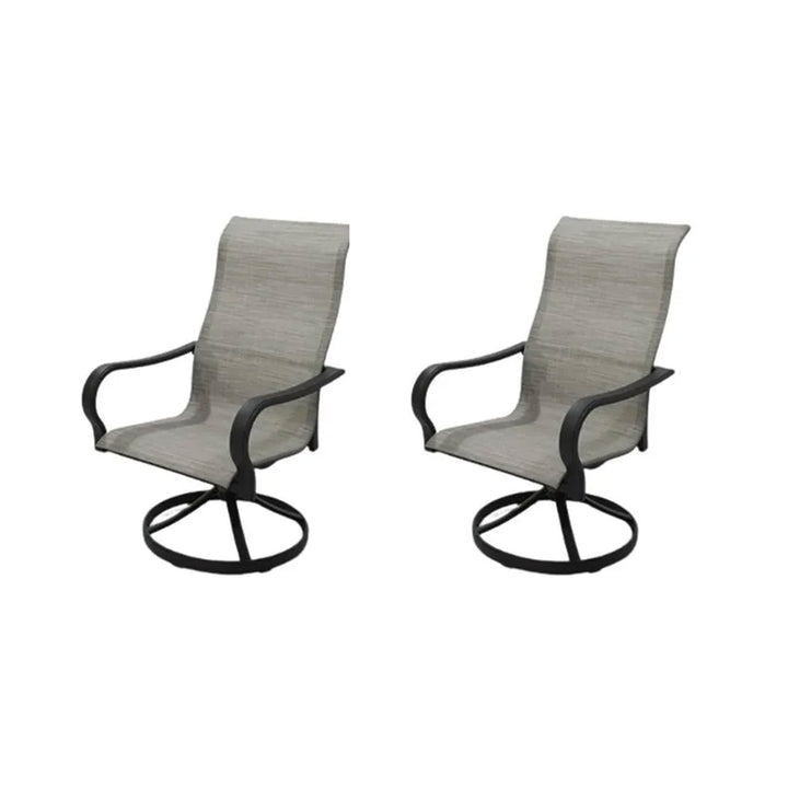 Four Season Courtyard Sling Swivel Rocker Outdoor Lounge Chair, 2pc(For Parts)