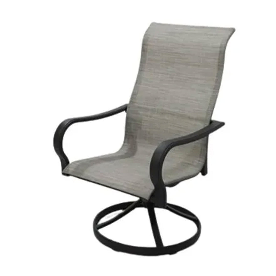 Four Season Courtyard Palermo Sling Swivel Rocker Outdoor Chair, 2 Pack (Used)