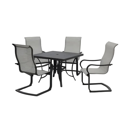 Four Seasons Courtyard C Spring Fabric w/Aluminum Frame Chair (4pk) (Used)