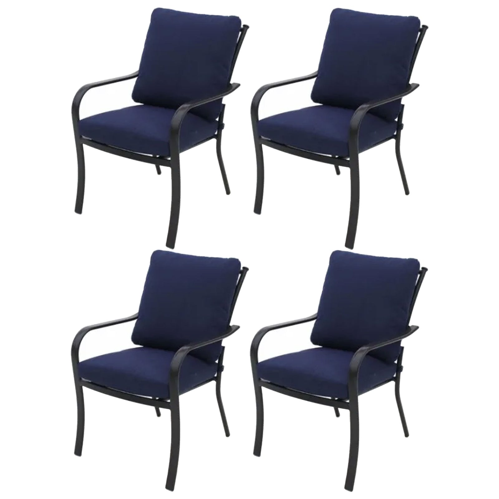 Four Seasons Courtyard Canmore Chair w/Aluminum Frame Chair (4pk) (Open Box) - VMInnovations