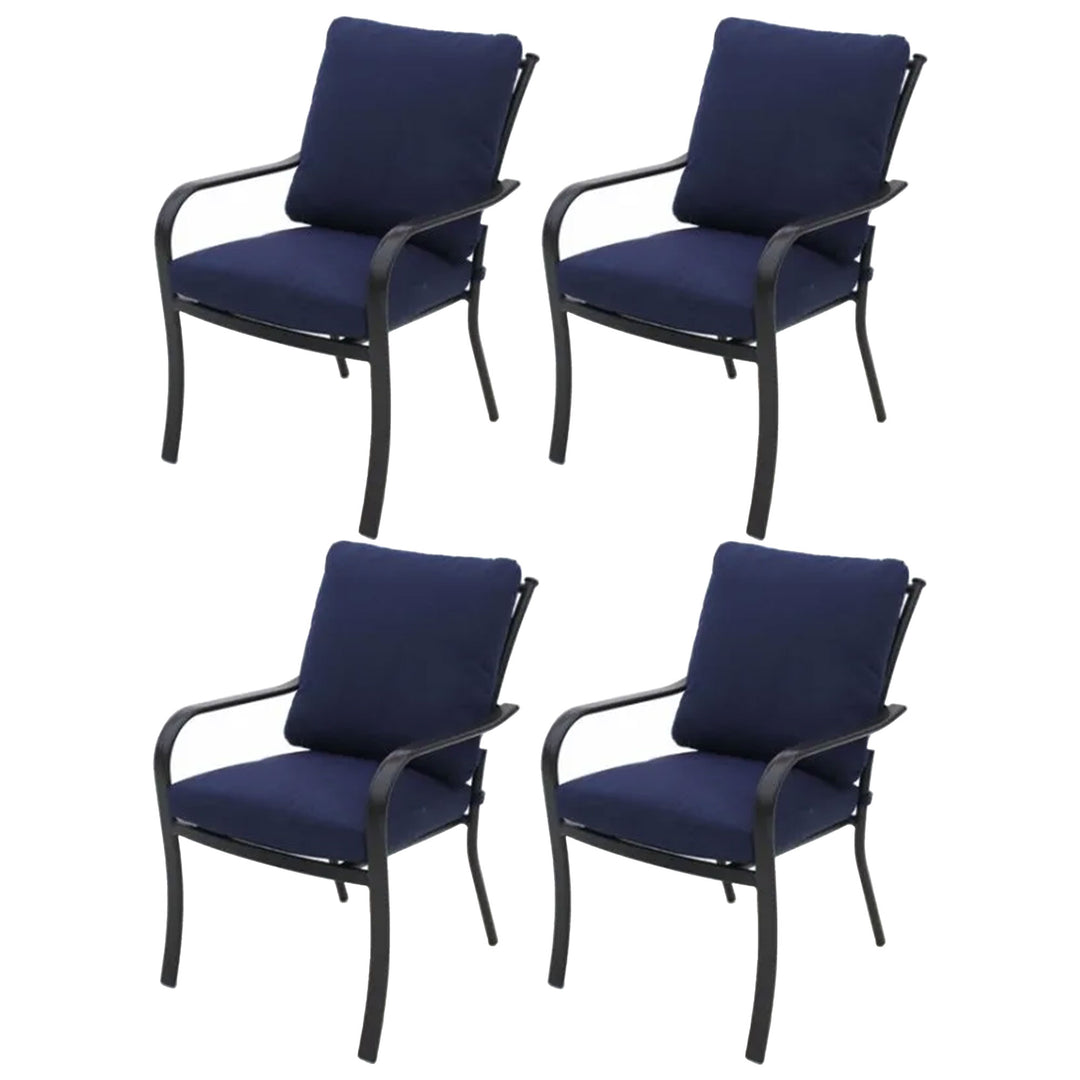 Four Seasons Courtyard Canmore Captain Chair w/Aluminum Frame Chair (4 Pack)