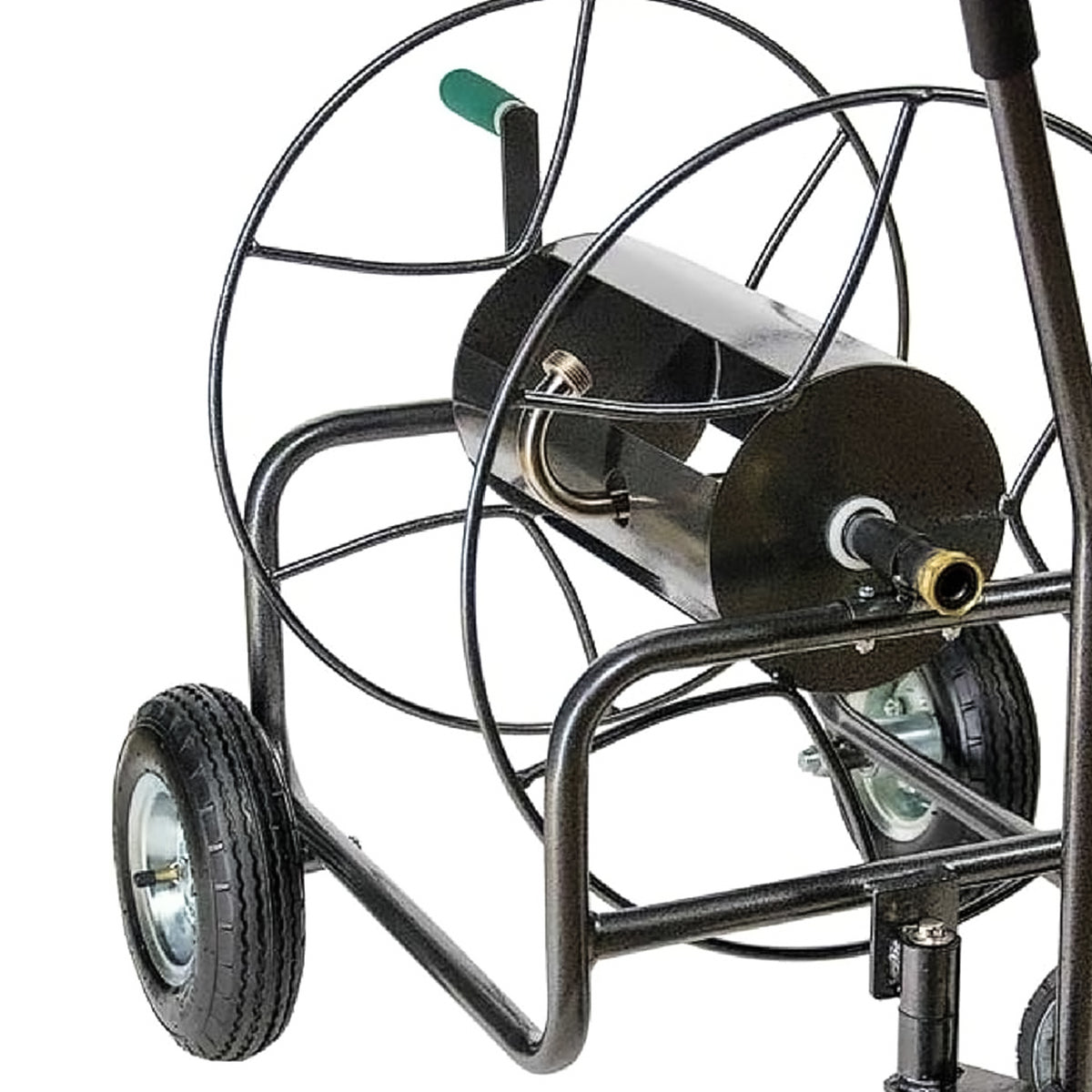 Yard Butler 4 Wheel Heavy Duty Steel Hose Truck Holds 400ft of Hose, (Open Box)